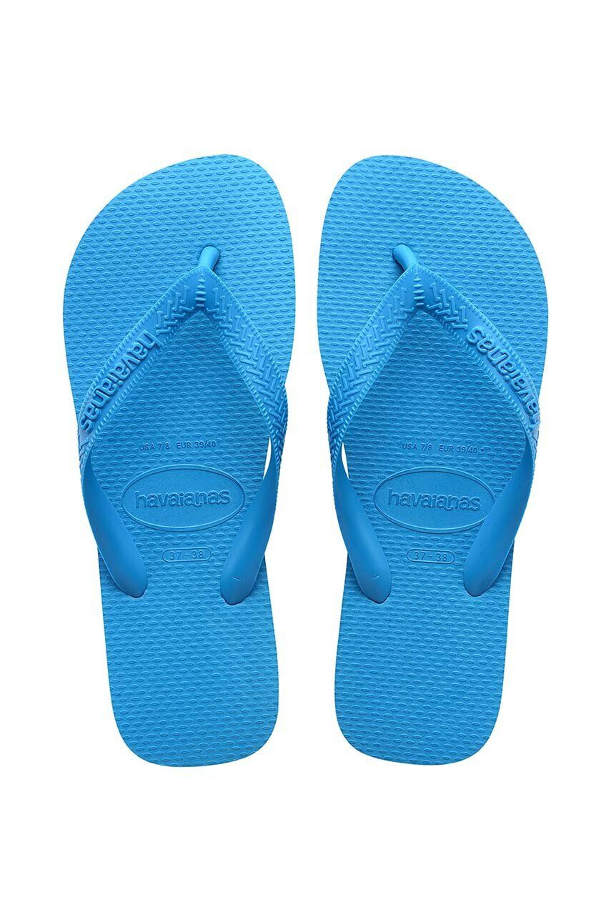 Havaianas slapi TOP femei culoarea galben cu toc plat 4000029.1740 - Pled.ro