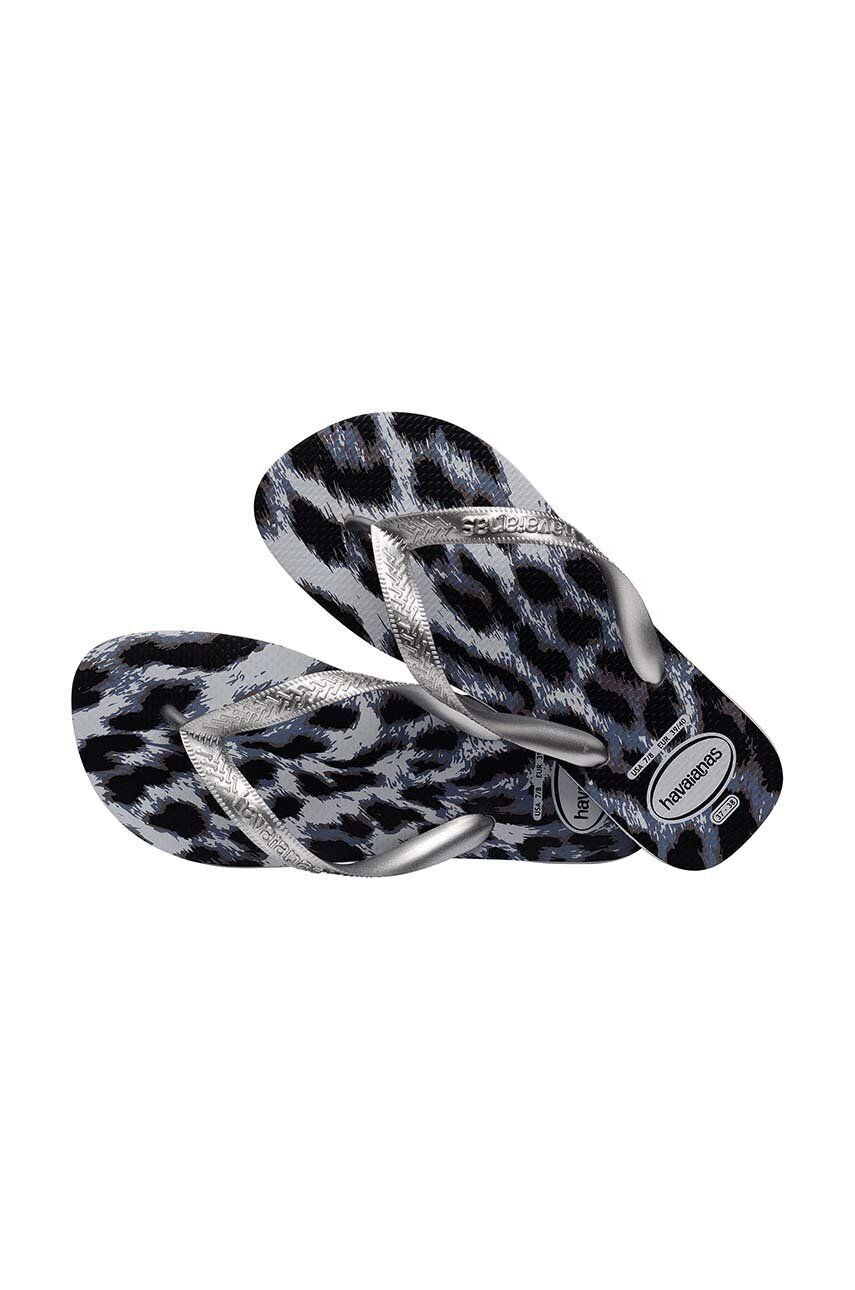 Havaianas slapi TOP ANIMALS femei culoarea gri cu toc plat 4132920.3499 - Pled.ro