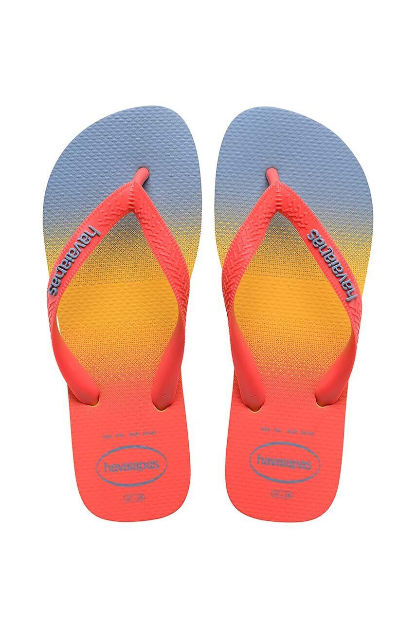 Havaianas slapi TOP FASHION femei culoarea portocaliu cu toc plat 4137258.0776 - Pled.ro