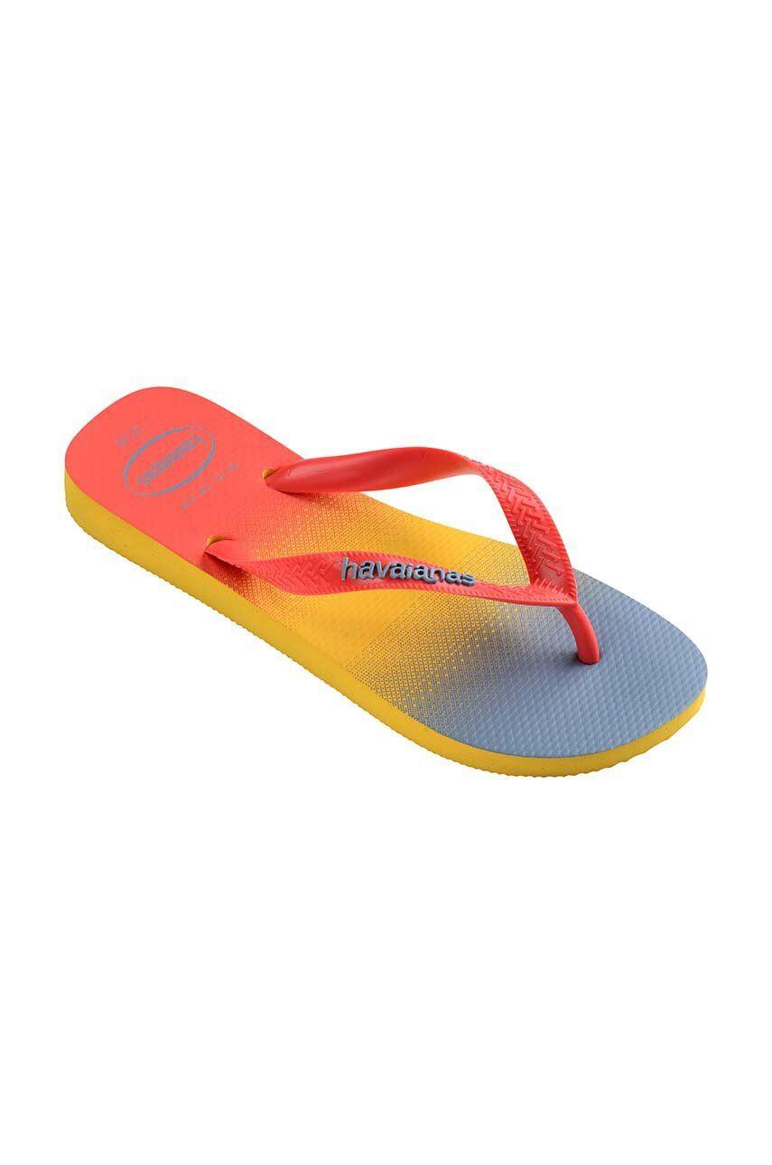 Havaianas slapi TOP FASHION femei culoarea portocaliu cu toc plat 4137258.0776 - Pled.ro