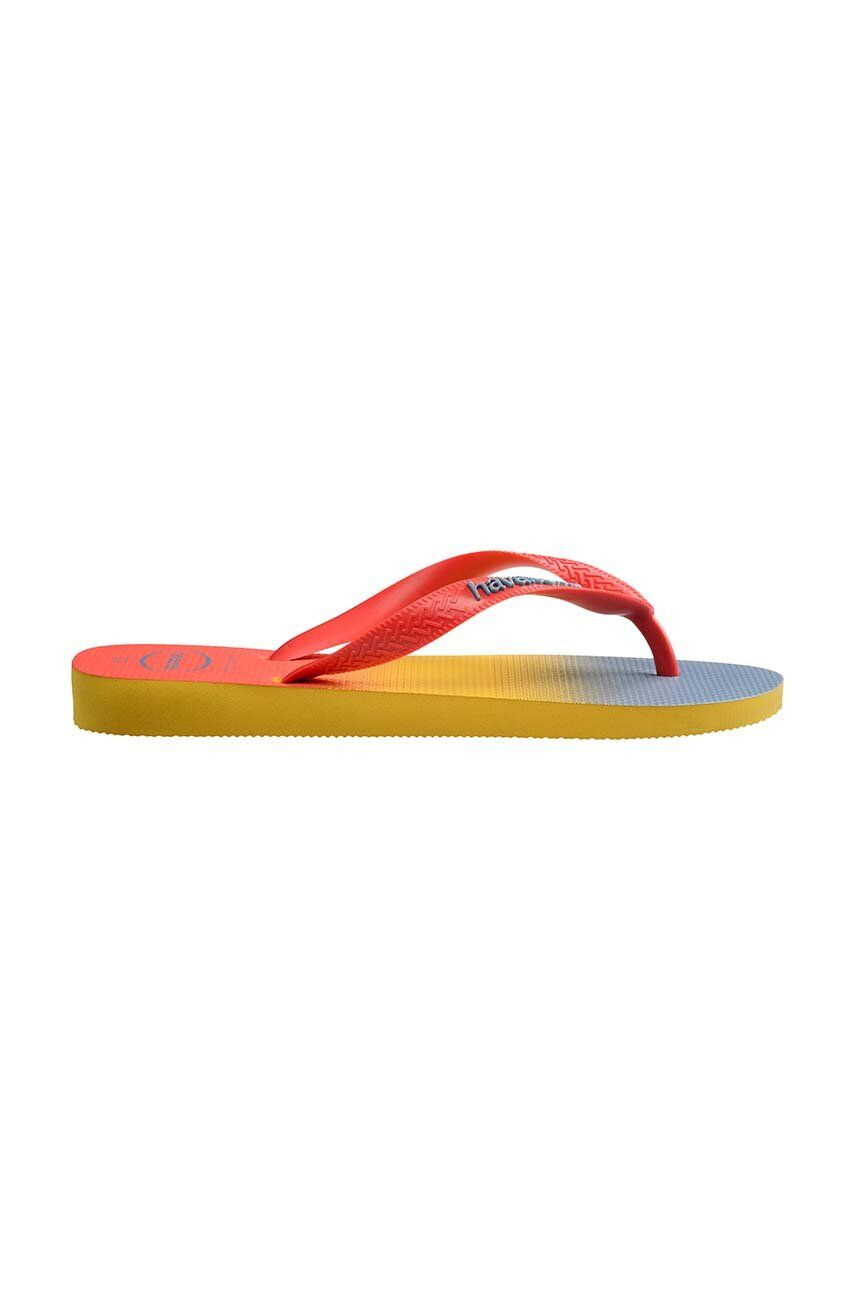 Havaianas slapi TOP FASHION femei culoarea portocaliu cu toc plat 4137258.0776 - Pled.ro