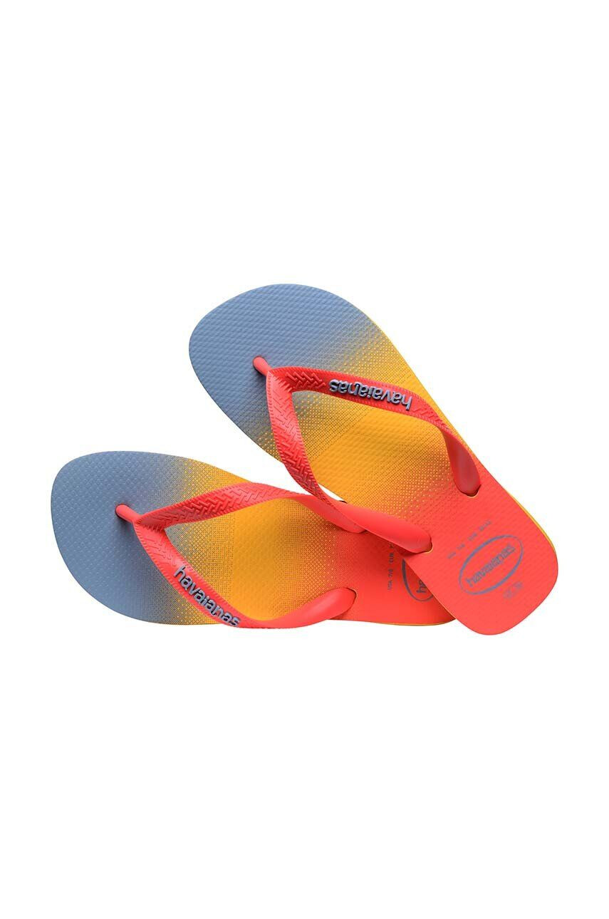 Havaianas slapi TOP FASHION femei culoarea portocaliu cu toc plat 4137258.0776 - Pled.ro