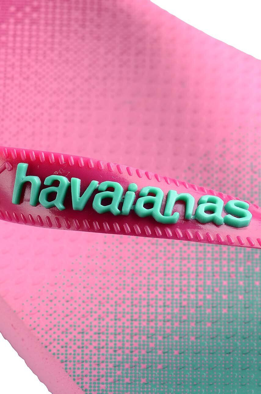 Havaianas slapi TOP FASHION femei culoarea roz cu toc plat 4137258.1749 - Pled.ro