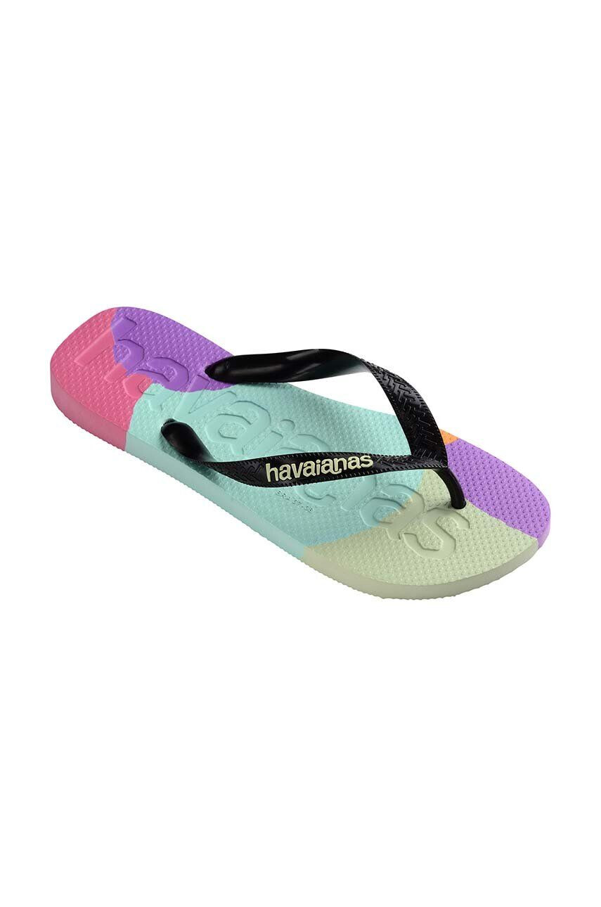 Havaianas slapi TOP LOGOMANIA culoarea negru 4147526.0090 - Pled.ro