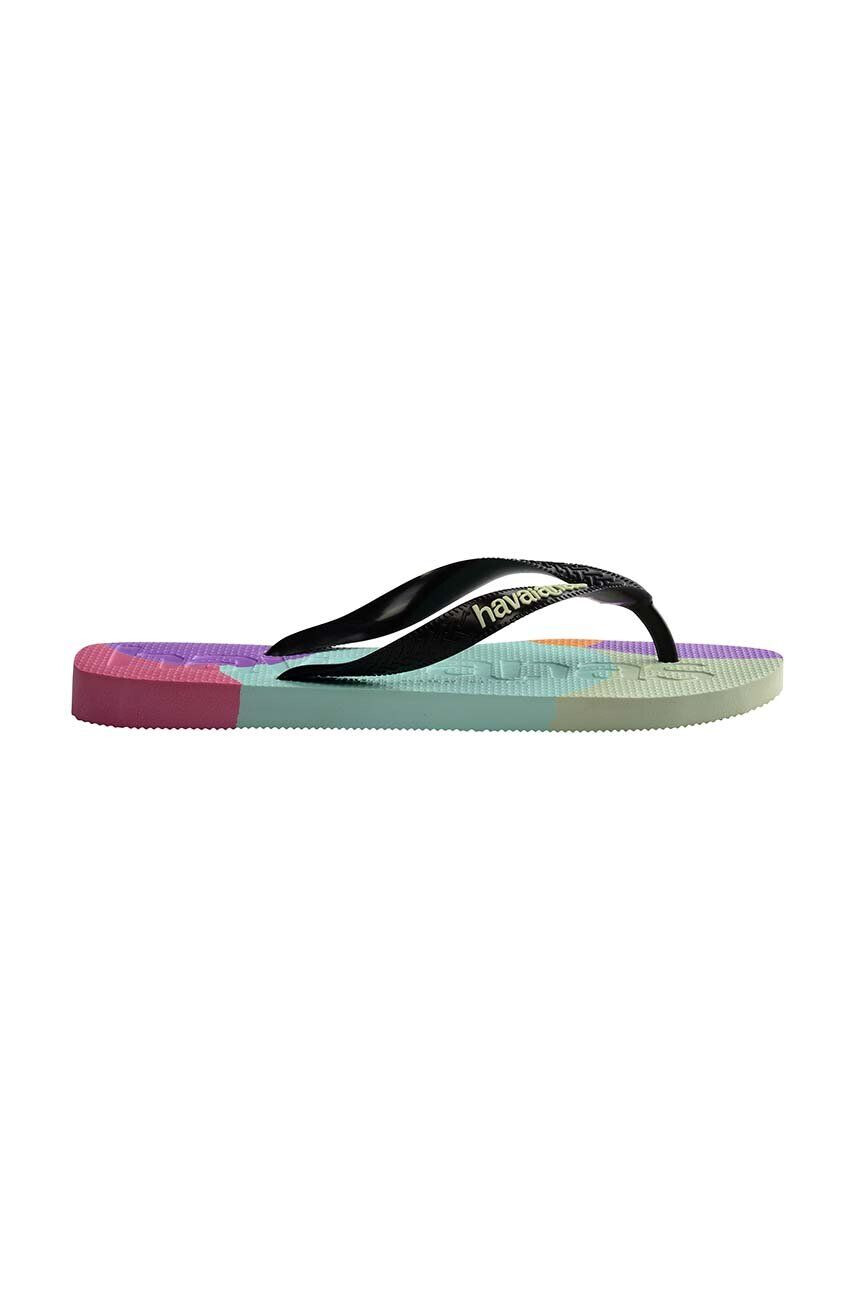 Havaianas slapi TOP LOGOMANIA culoarea negru 4147526.0090 - Pled.ro