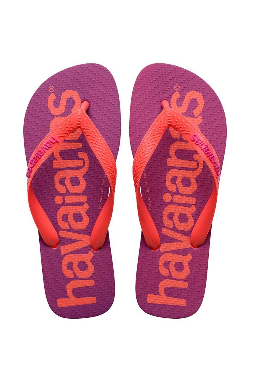 Havaianas slapi TOP LOGOMANIA culoarea violet 4145741.1256 - Pled.ro