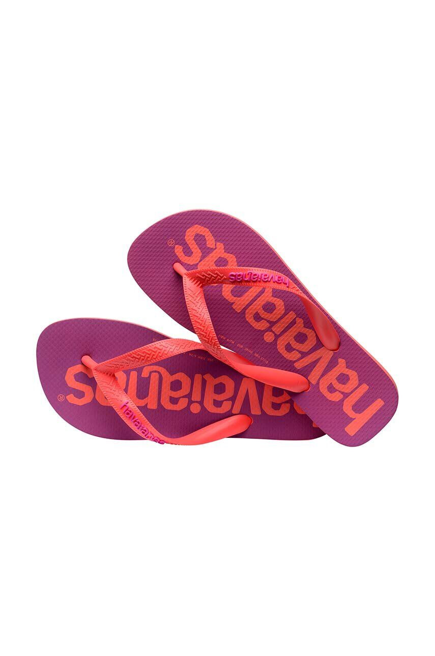 Havaianas slapi TOP LOGOMANIA culoarea violet 4145741.1256 - Pled.ro