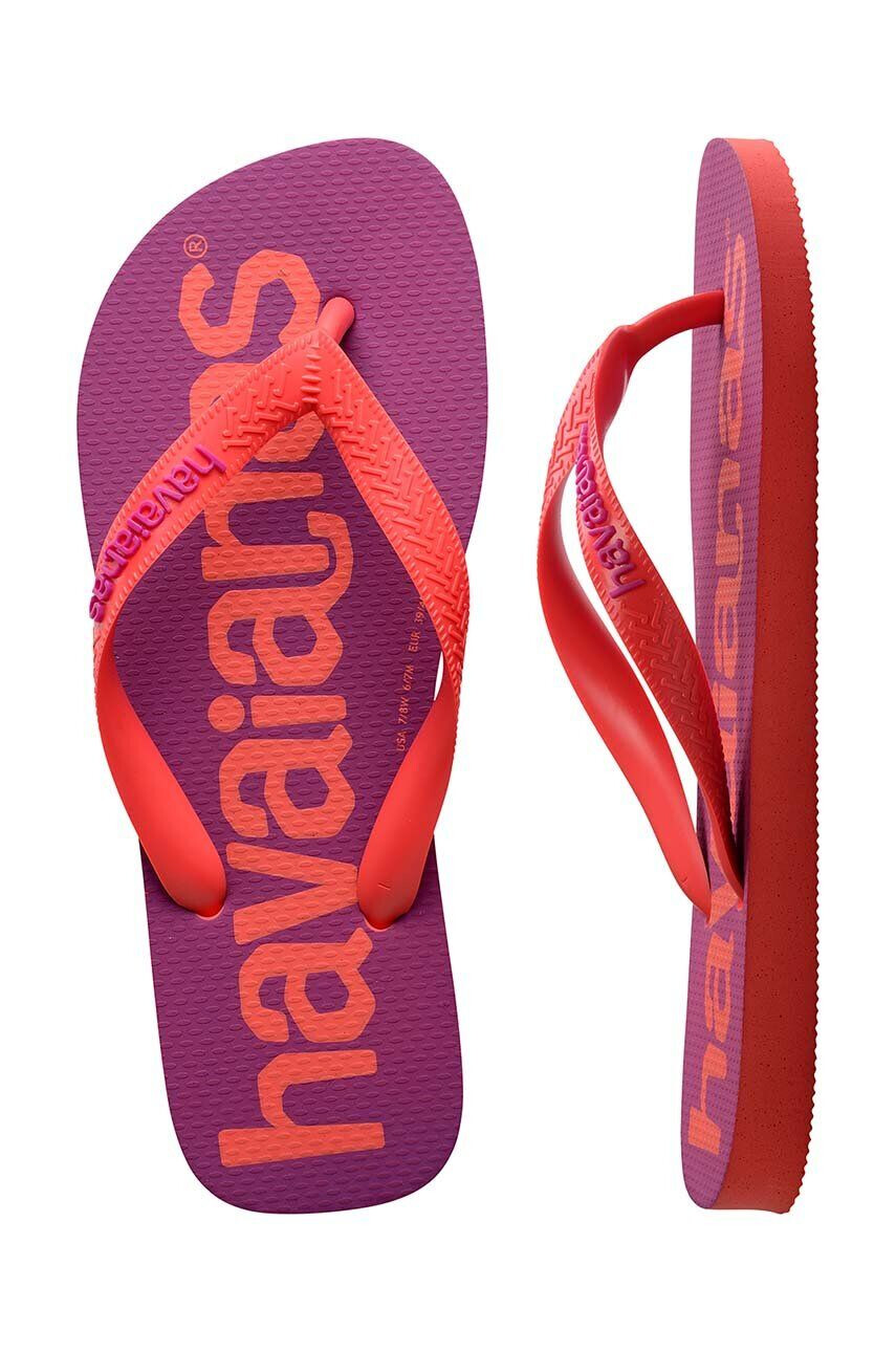 Havaianas slapi TOP LOGOMANIA culoarea violet 4145741.1256 - Pled.ro