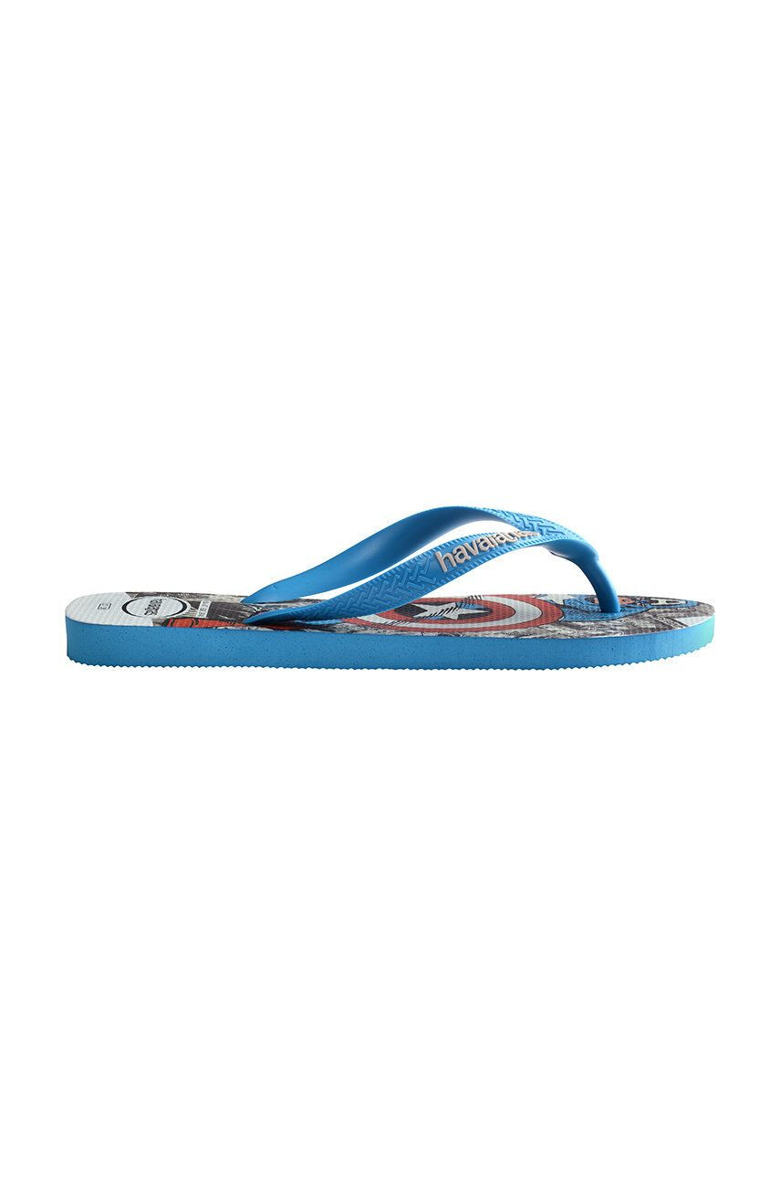 Havaianas slapi Top Marvel Classics culoarea turcoaz - Pled.ro