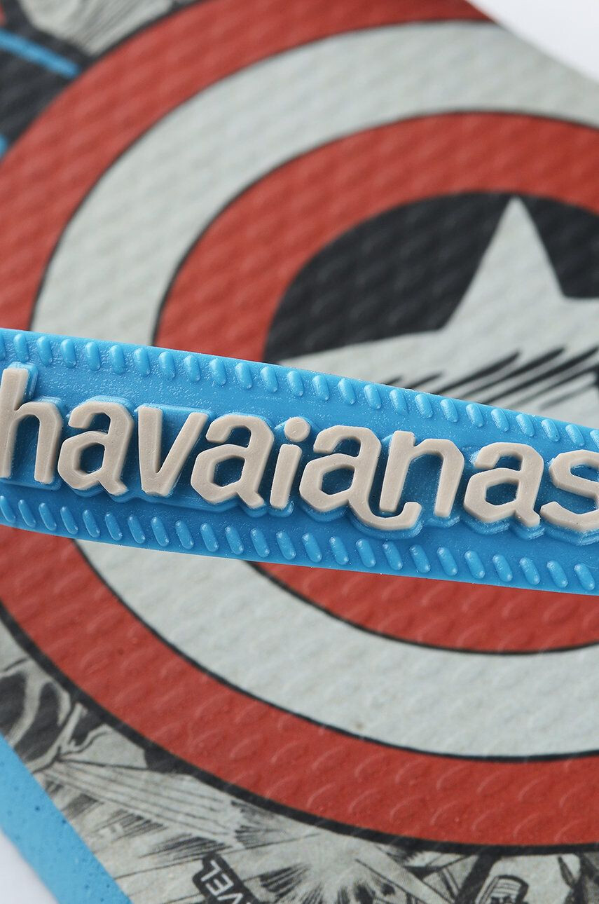 Havaianas slapi Top Marvel Classics culoarea turcoaz - Pled.ro