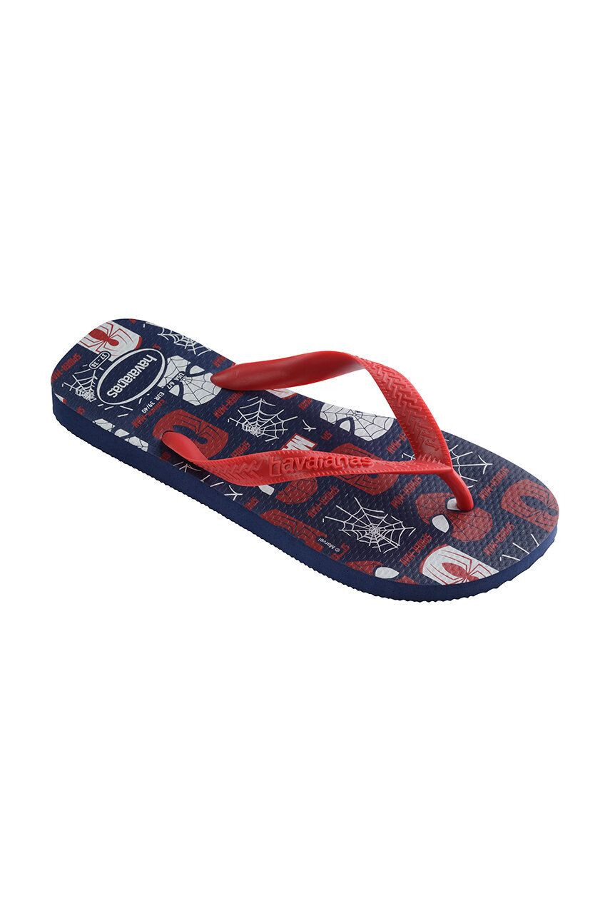 Havaianas slapi Top Marvel Logomania culoarea rosu - Pled.ro