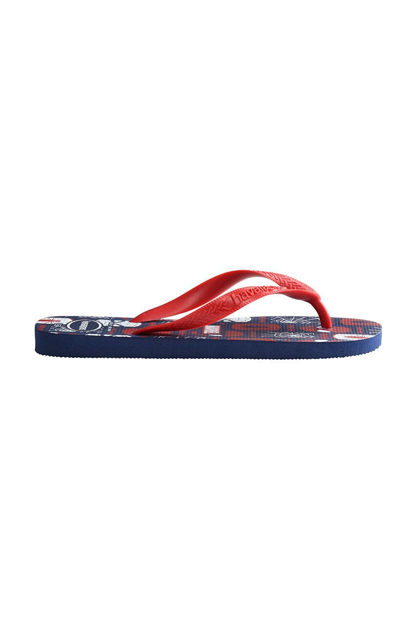 Havaianas slapi Top Marvel Logomania culoarea rosu - Pled.ro