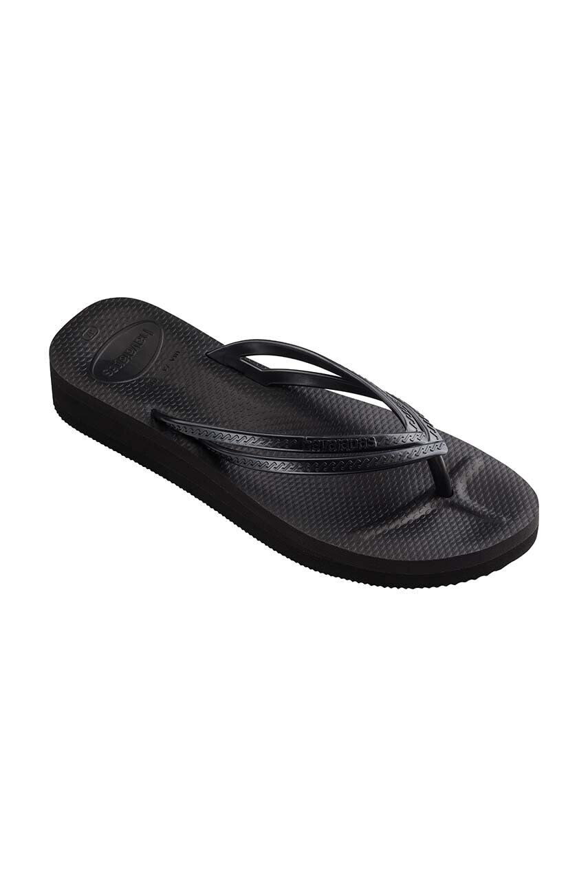 Havaianas slapi WEDGES femei culoarea negru toc pana 4146317.0090 - Pled.ro