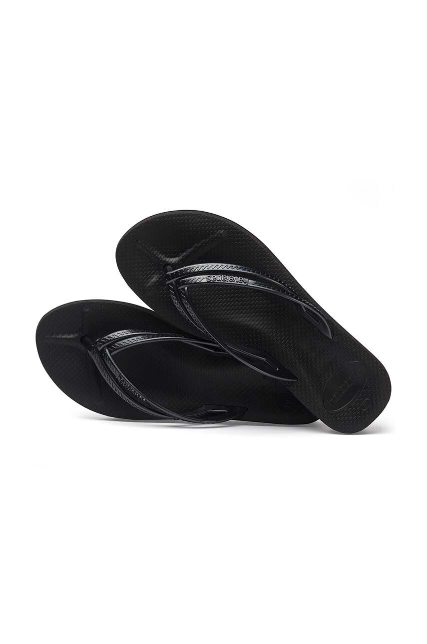 Havaianas slapi WEDGES femei culoarea negru toc pana 4146317.0090 - Pled.ro