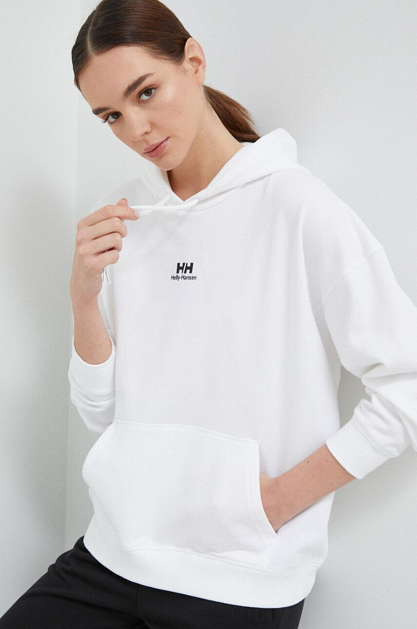 Helly Hansen bluză YU HOODIE 2.0 bărbați culoarea negru cu glugă uni 53582 - Pled.ro