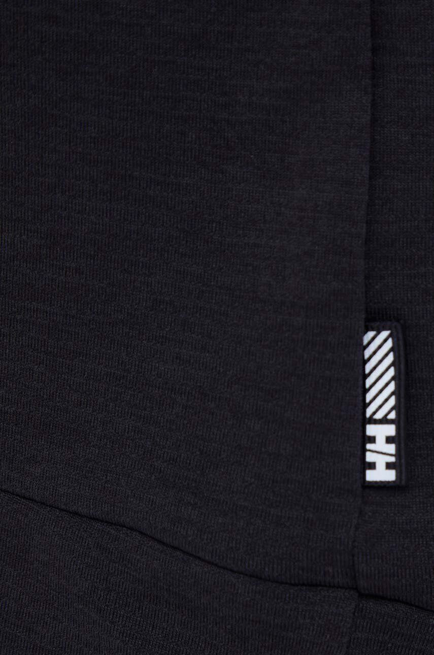 Helly Hansen bluza barbati culoarea negru cu glugă modelator - Pled.ro