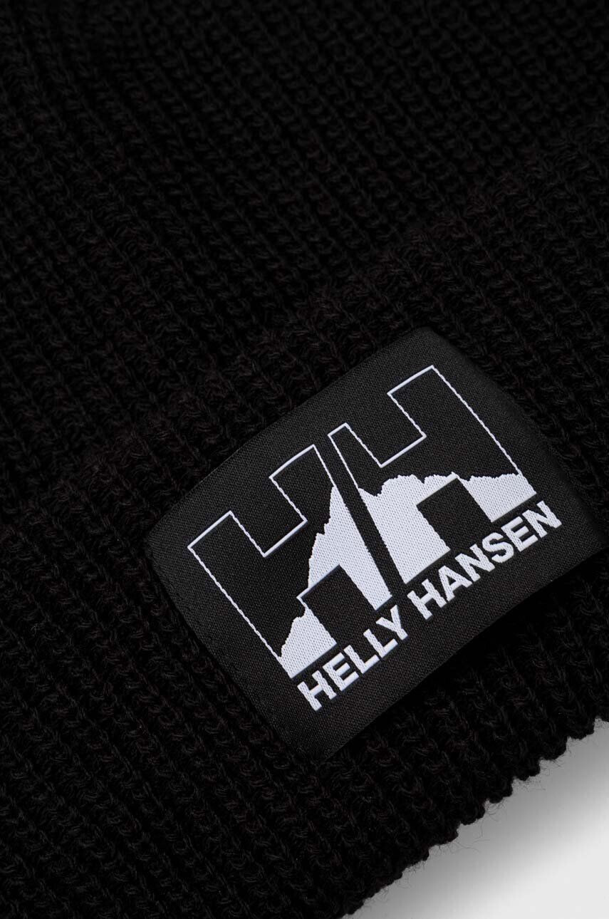 Helly Hansen caciula culoarea negru din tricot gros - Pled.ro