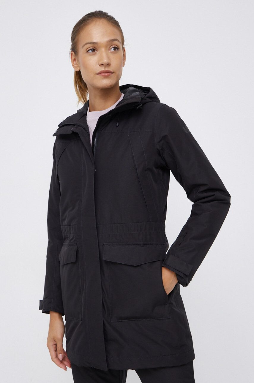 Helly Hansen geaca femei culoarea negru de iarna - Pled.ro