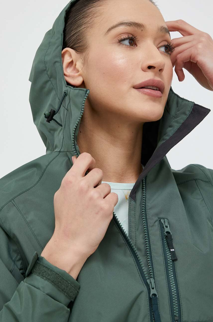 Helly Hansen geaca femei culoarea verde de tranzitie - Pled.ro