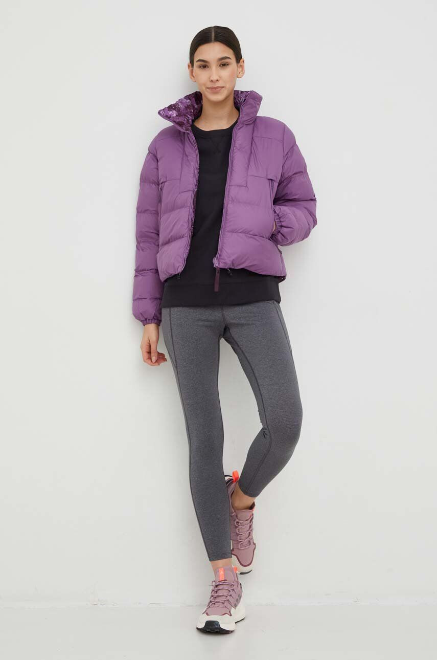 Helly Hansen geaca cu doua fete femei culoarea violet de iarna oversize - Pled.ro