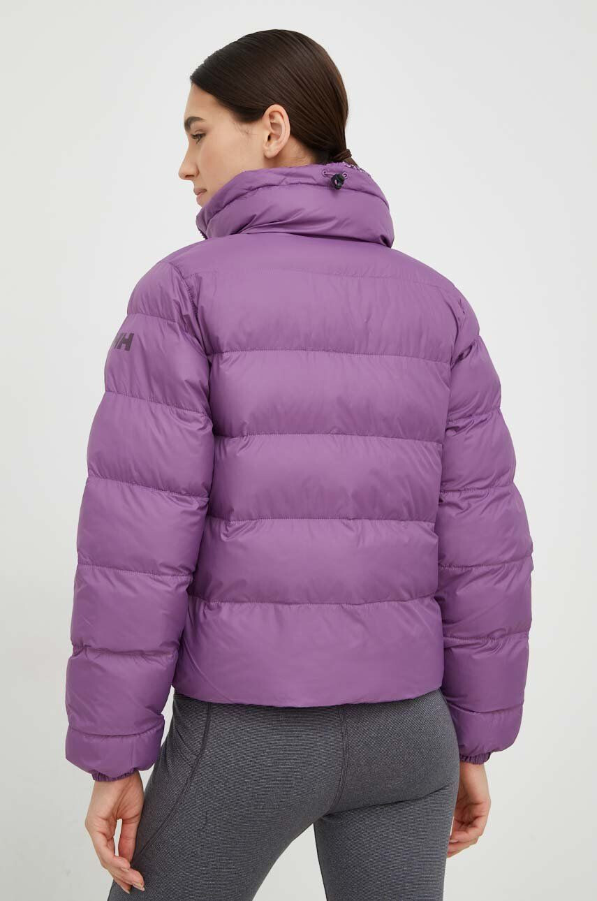 Helly Hansen geaca cu doua fete femei culoarea violet de iarna oversize - Pled.ro