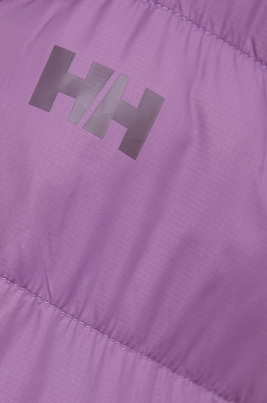 Helly Hansen geaca cu doua fete femei culoarea violet de iarna oversize - Pled.ro