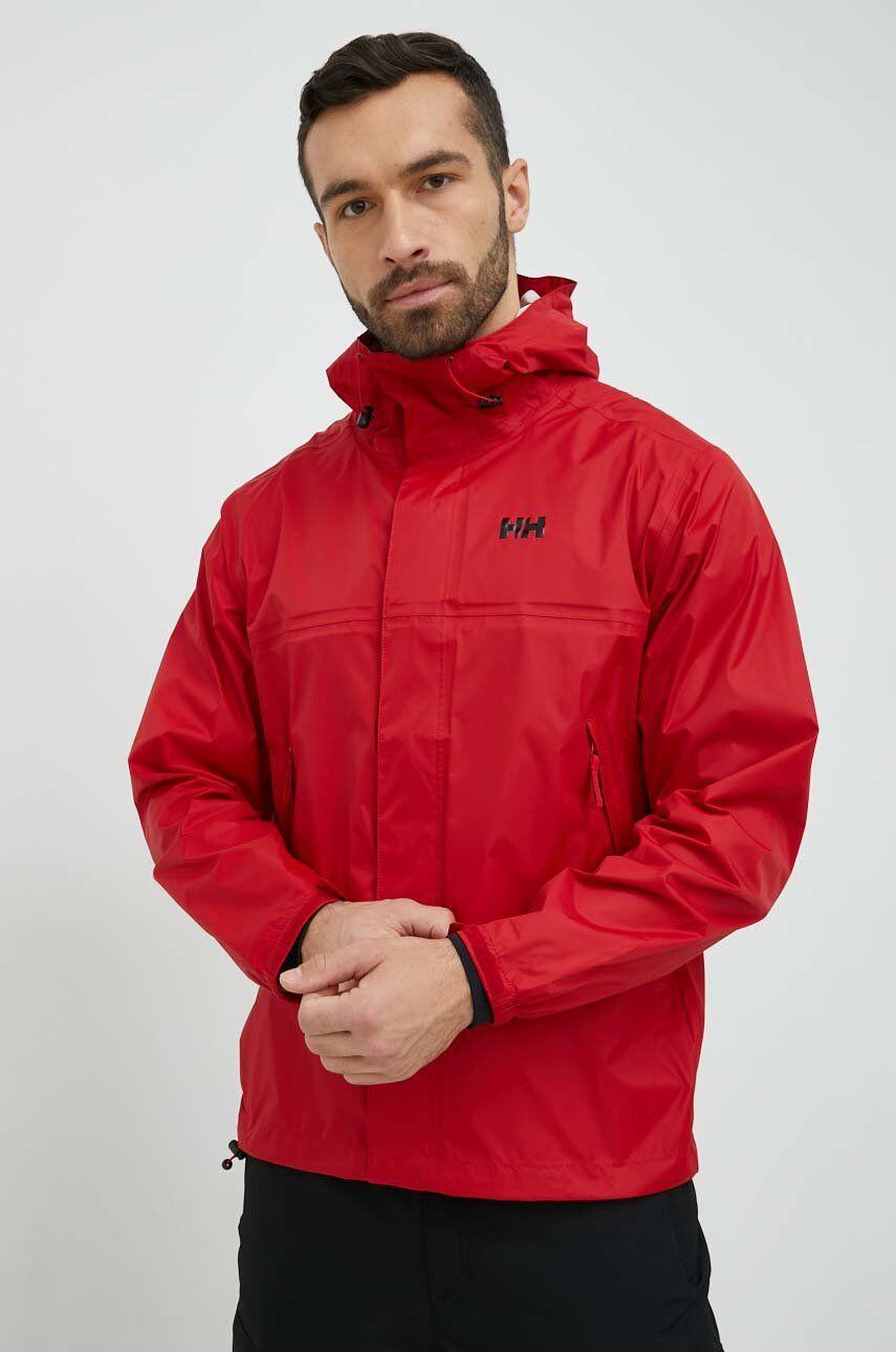 Helly Hansen geacă de ploaie loke barbati culoarea rosu 62252-402 - Pled.ro