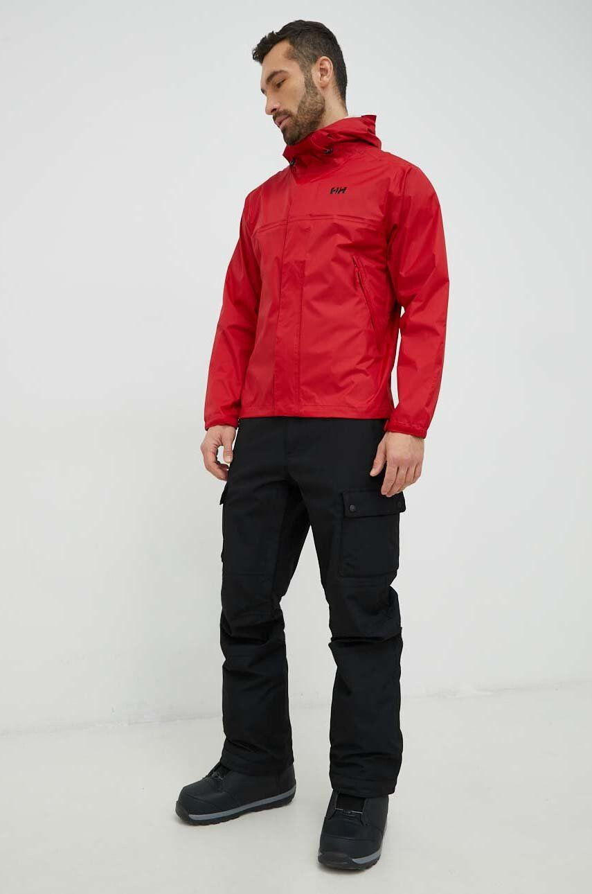 Helly Hansen geacă de ploaie loke barbati culoarea rosu 62252-402 - Pled.ro