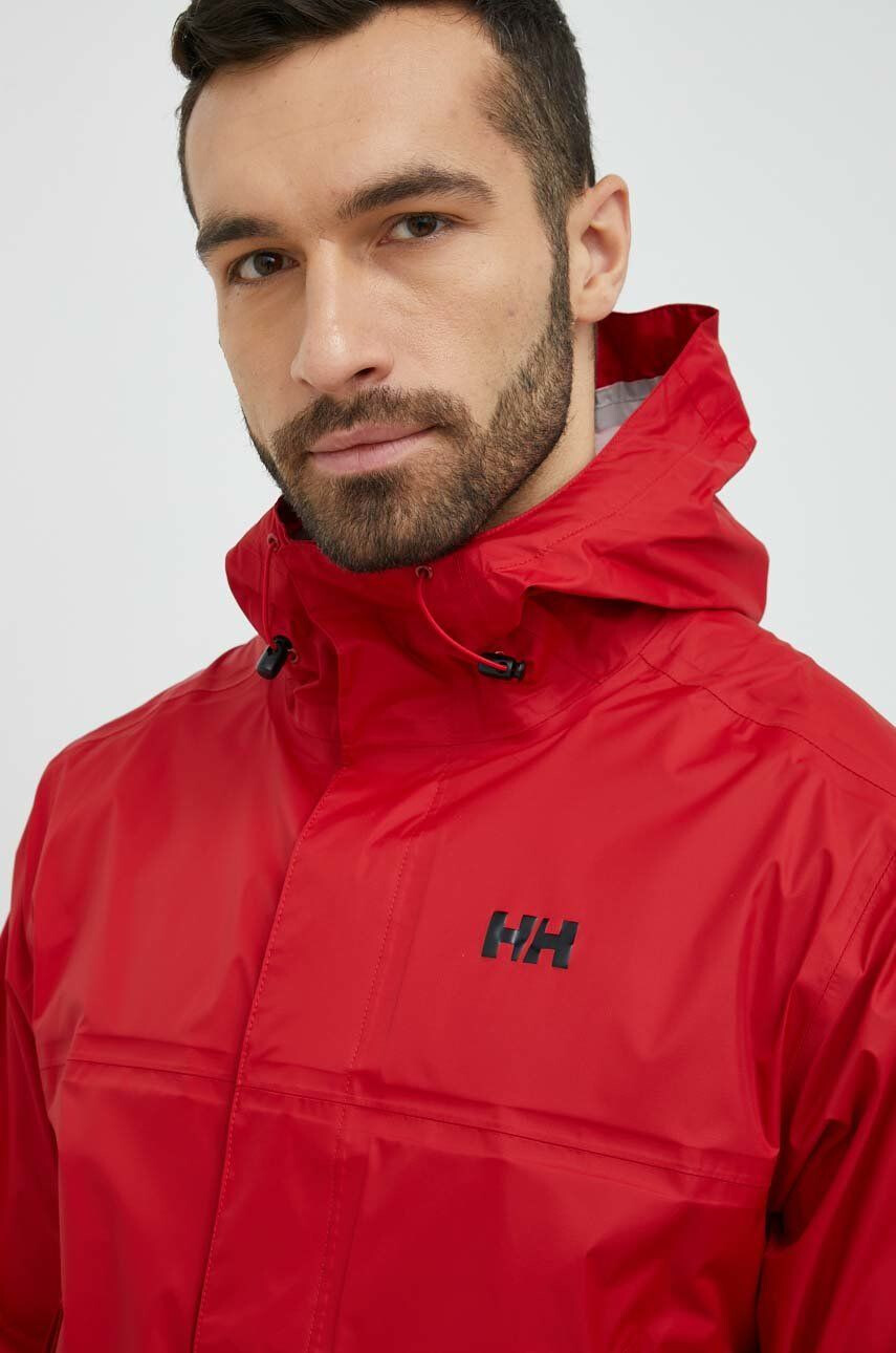 Helly Hansen geacă de ploaie loke barbati culoarea rosu 62252-402 - Pled.ro