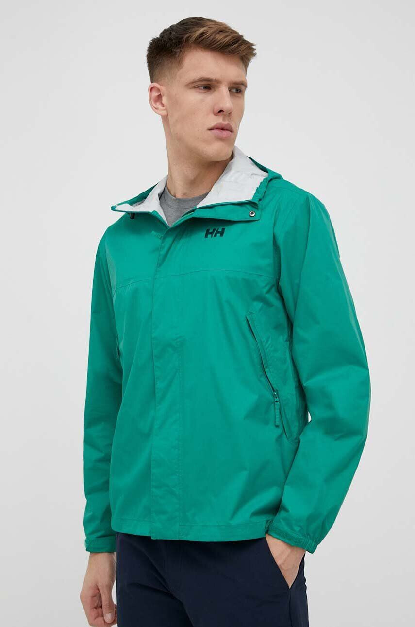 Helly Hansen geacă de ploaie Loke barbati culoarea verde 62252-402 - Pled.ro