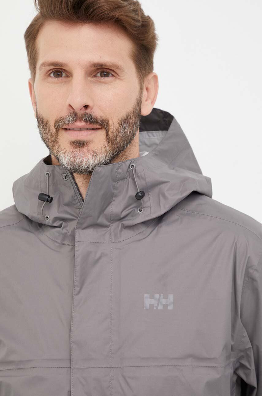 Helly Hansen geacă de ploaie Loke barbati culoarea gri 62252-402 - Pled.ro