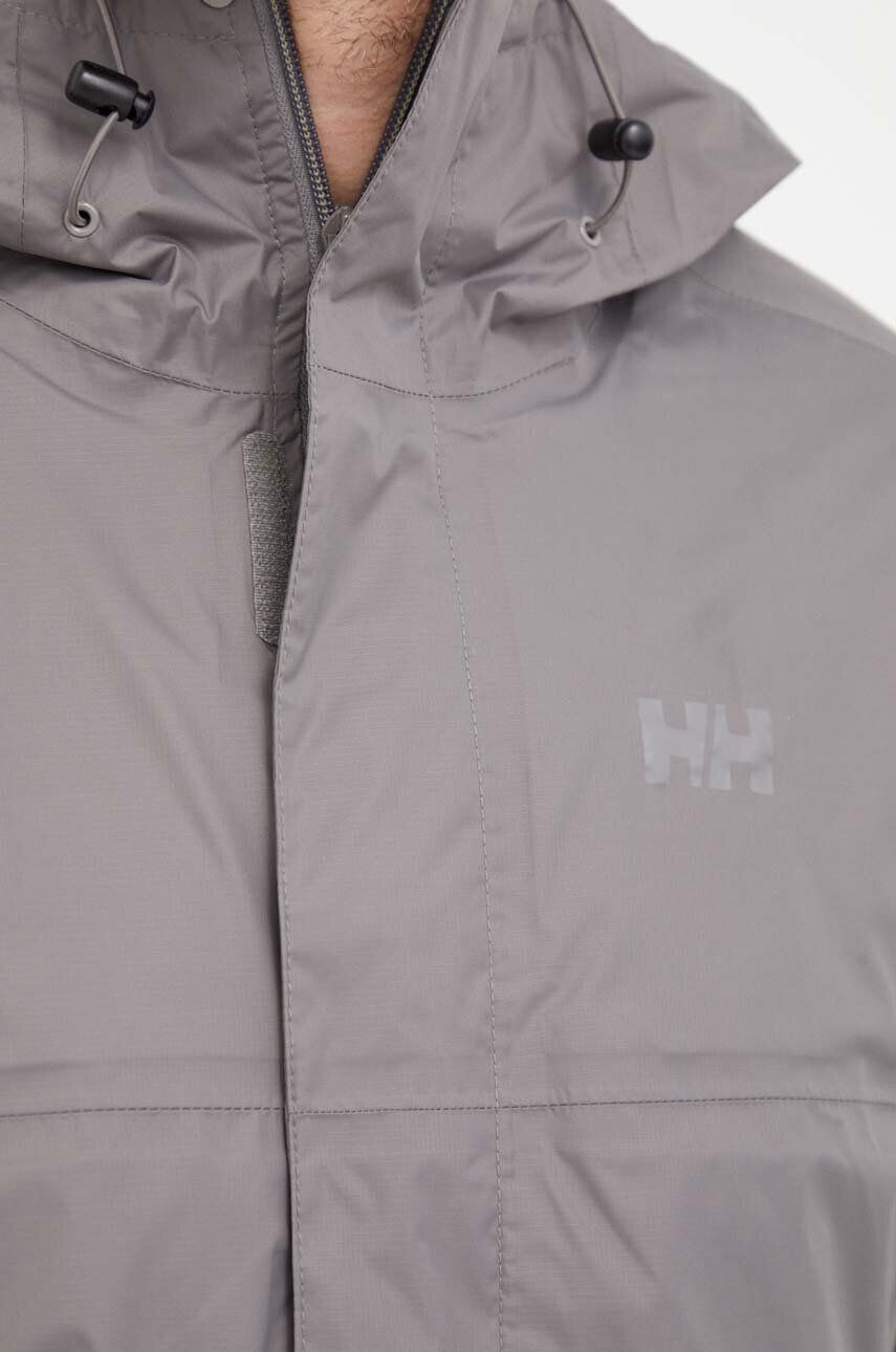 Helly Hansen geacă de ploaie Loke barbati culoarea gri 62252-402 - Pled.ro