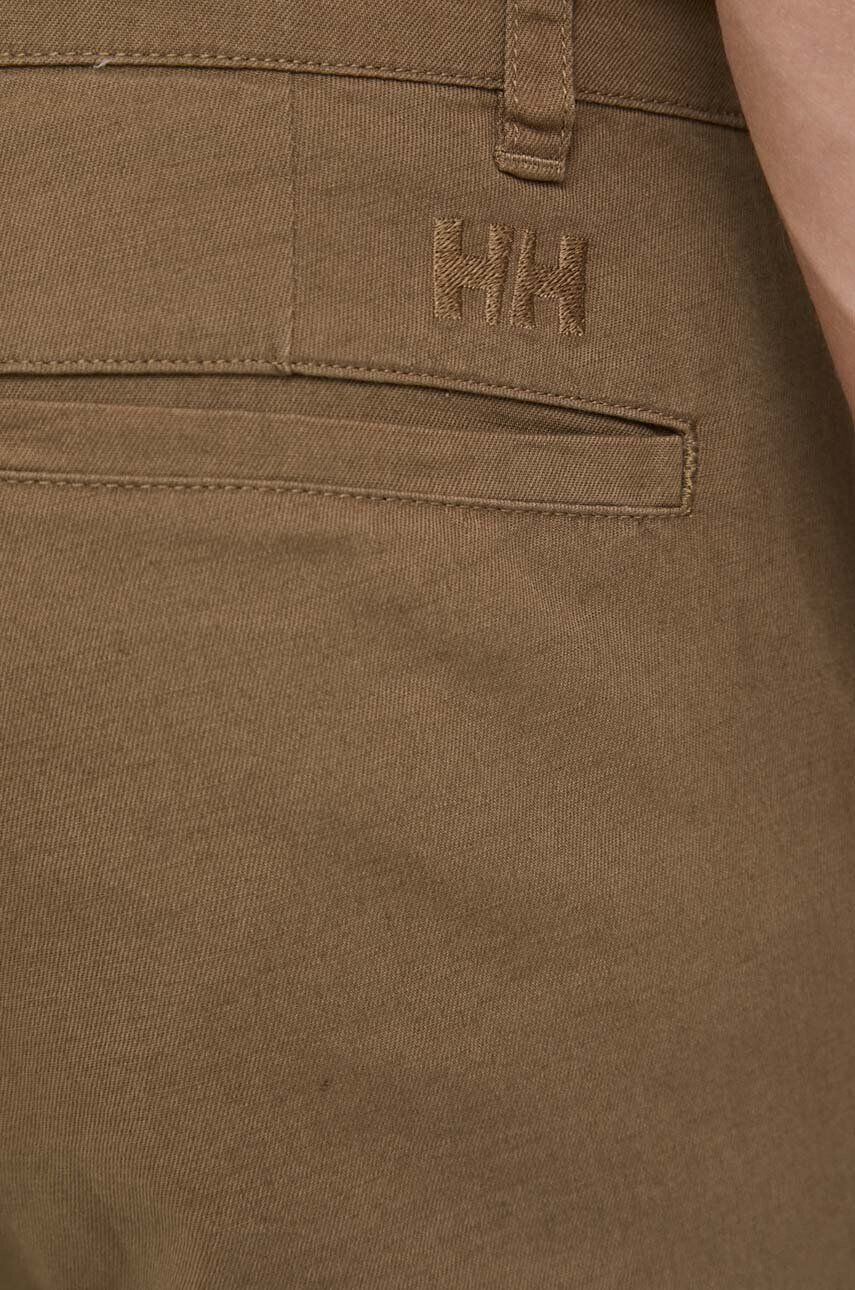 Helly Hansen pantaloni barbati culoarea verde cu fason chinos - Pled.ro