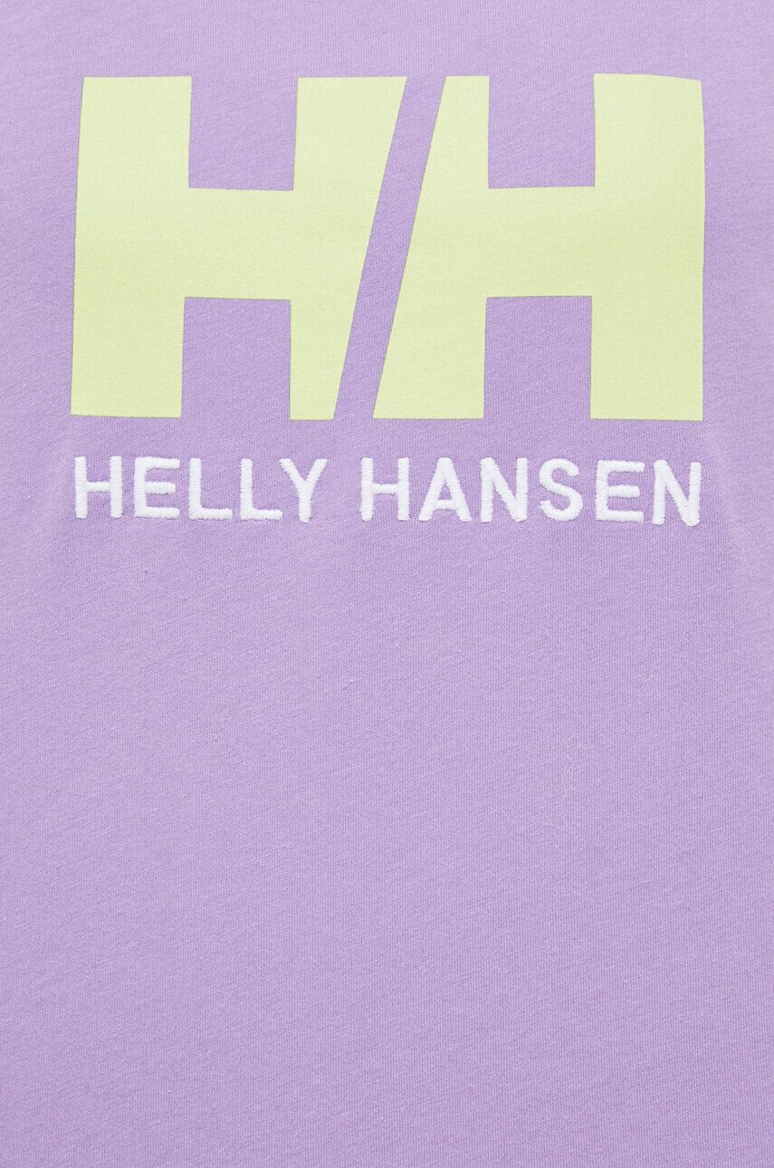 Helly Hansen top din bumbac culoarea violet 33838-002 - Pled.ro