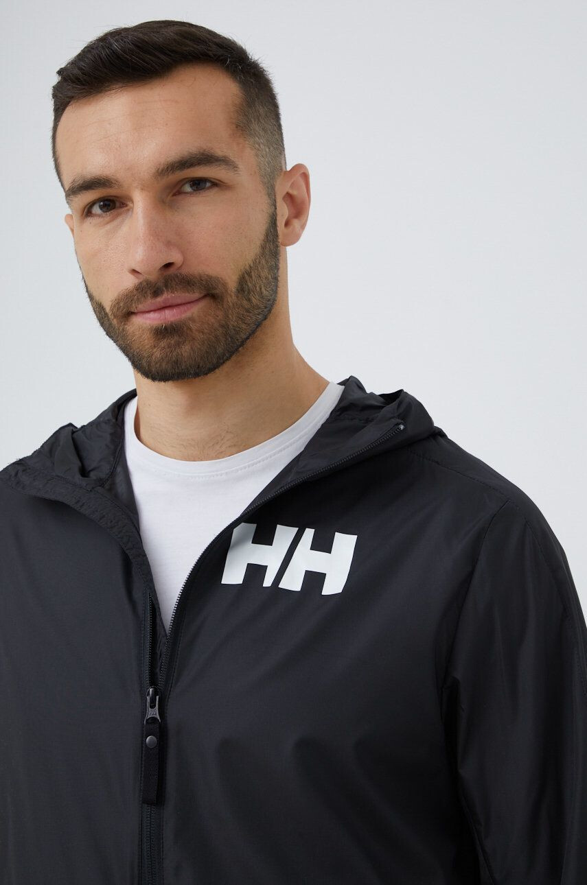 Helly Hansen windbreaker culoarea negru de tranzitie - Pled.ro