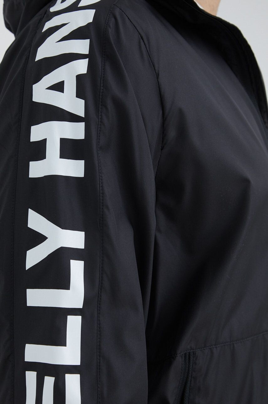 Helly Hansen windbreaker culoarea negru de tranzitie - Pled.ro