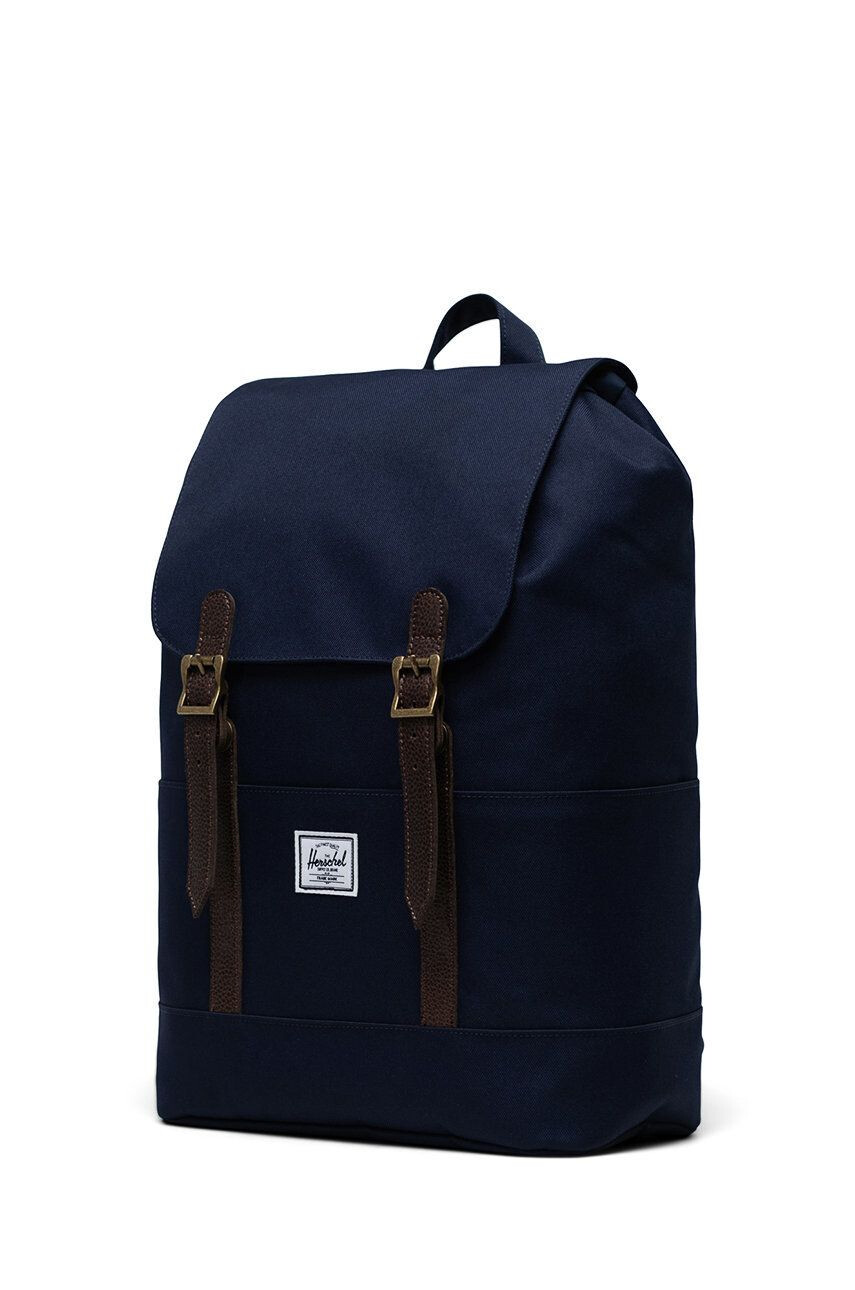 Herschel rucsac 11091-05432-OS Retreat culoarea albastru marin mare neted - Pled.ro