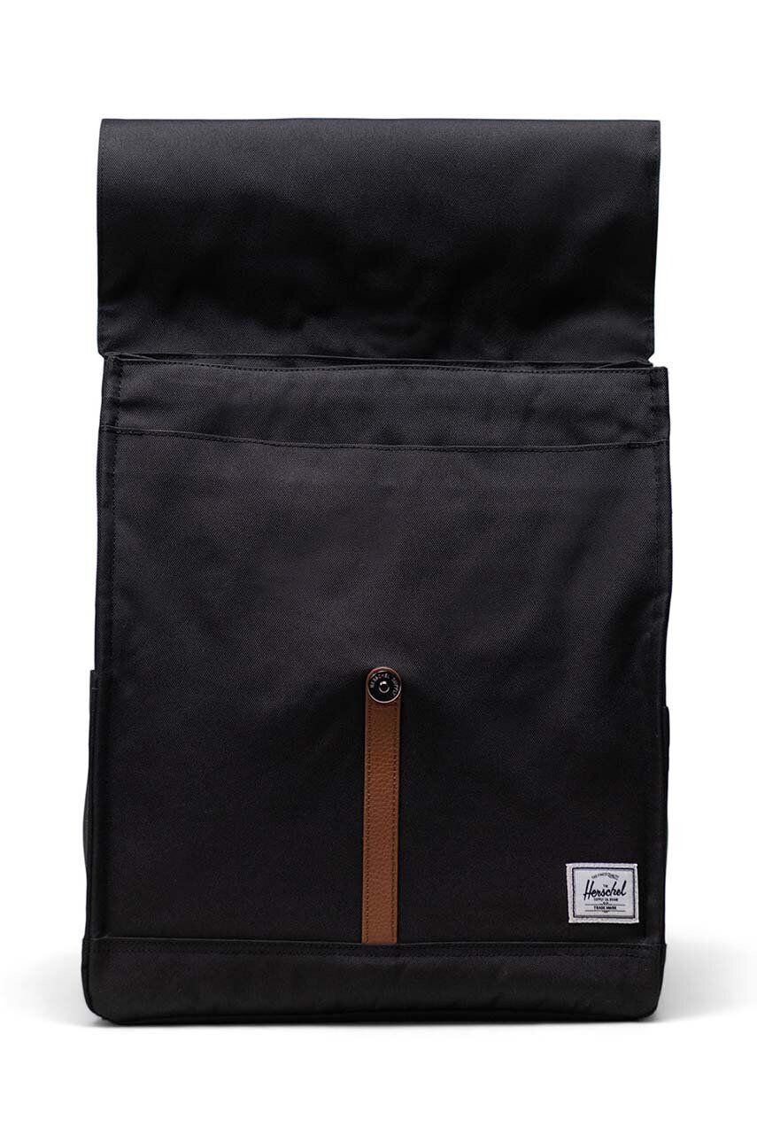 Herschel rucsac 11376-00001-OS City Backpack culoarea negru mare neted - Pled.ro