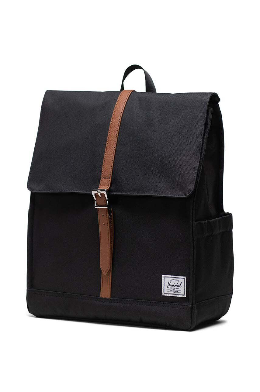 Herschel rucsac 11376-00001-OS City Backpack culoarea negru mare neted - Pled.ro