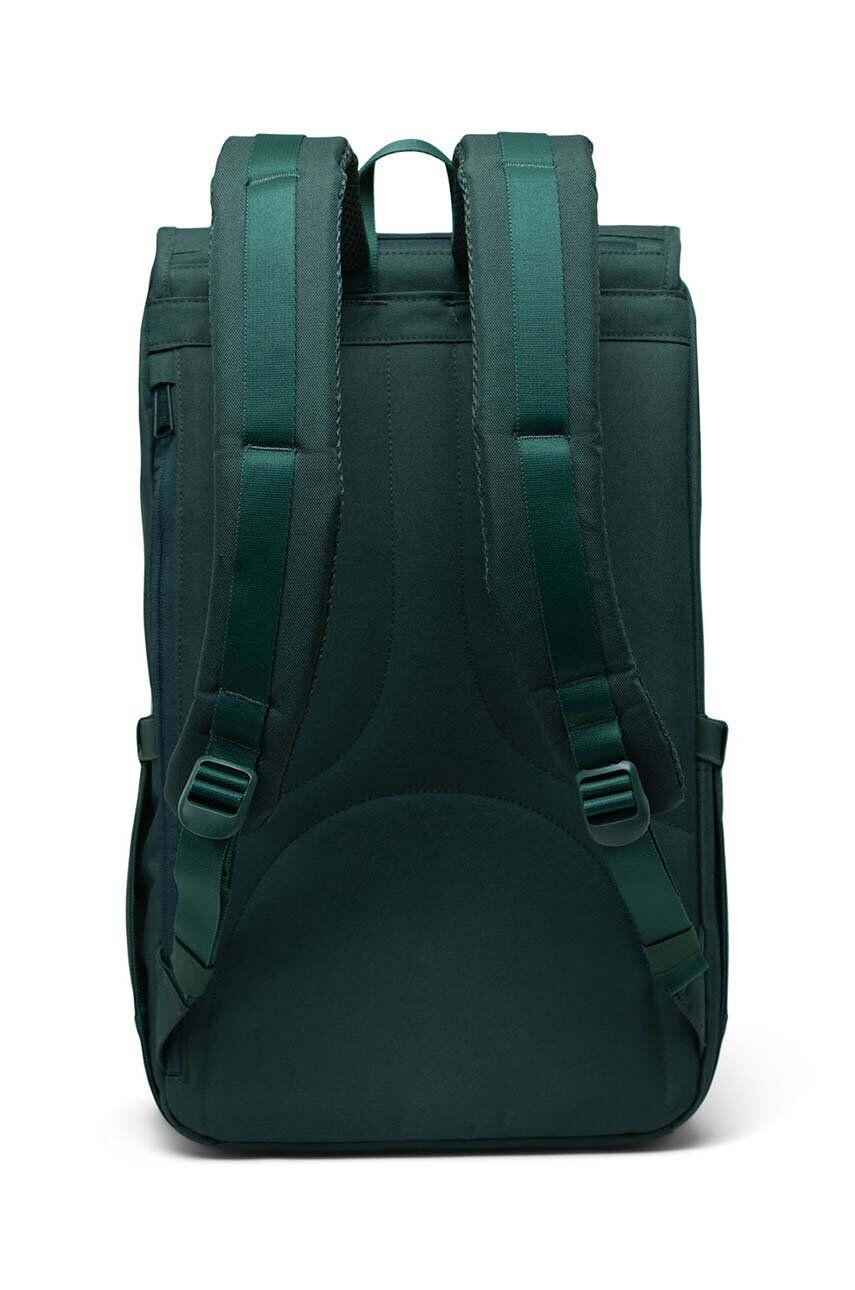 Herschel rucsac 11390-05932-OS Little America Backpack culoarea verde mare neted - Pled.ro