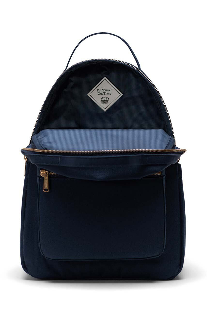 Herschel rucsac 11392-00007-OS Nova Backpack culoarea albastru marin mare neted - Pled.ro