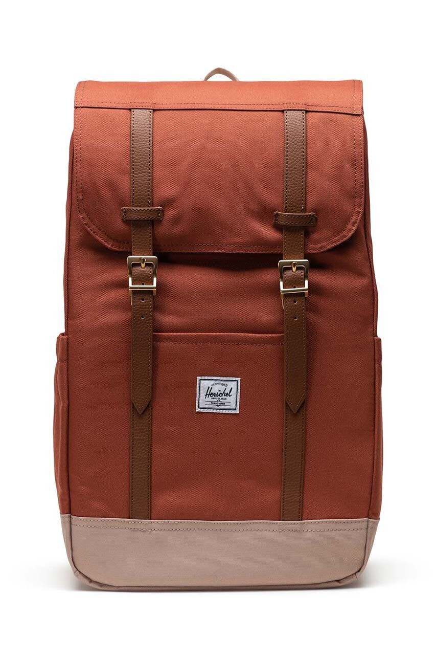 Herschel rucsac 11397-05890-OS Retreat Backpack culoarea bej mare neted - Pled.ro