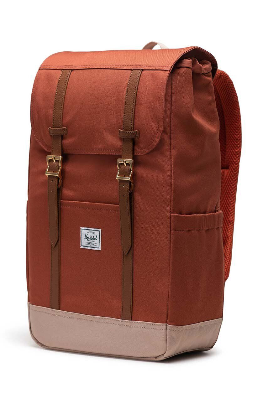 Herschel rucsac 11397-05890-OS Retreat Backpack culoarea bej mare neted - Pled.ro