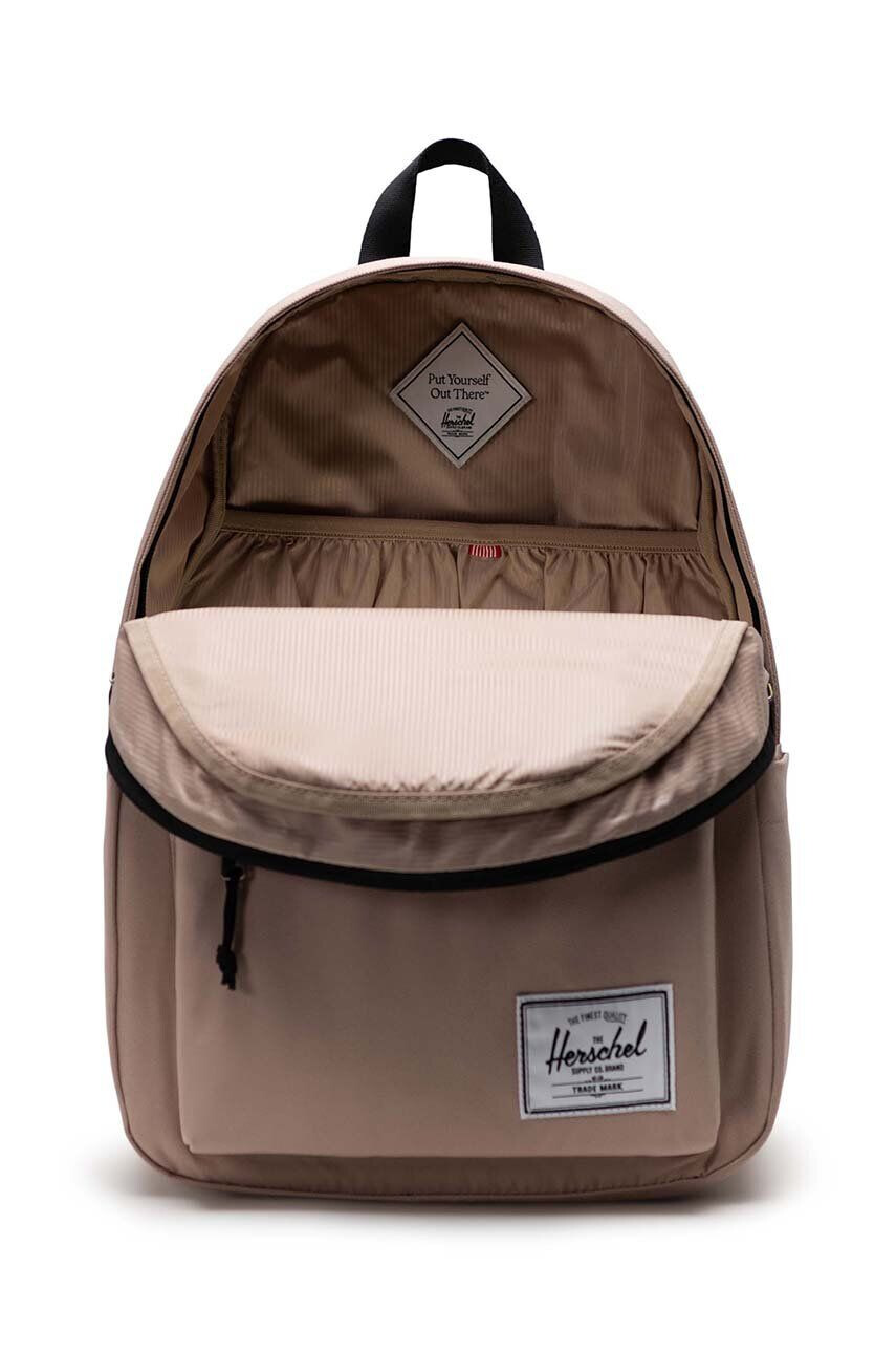 Herschel rucsac Classic XL Backpack culoarea bej mare neted - Pled.ro