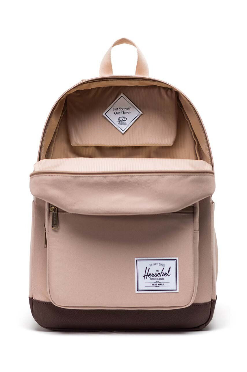 Herschel rucsac Pop Quiz Backpack culoarea bej mare neted - Pled.ro