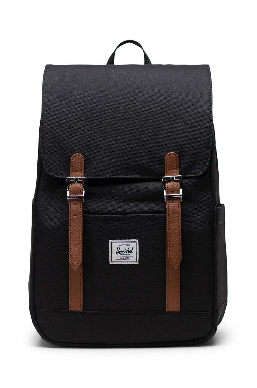 Herschel rucsac Retreat Small Backpack culoarea negru mare neted - Pled.ro