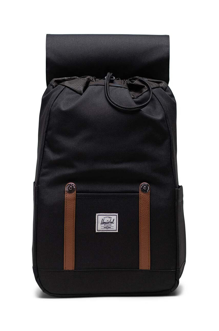 Herschel rucsac Retreat Small Backpack culoarea negru mare neted - Pled.ro