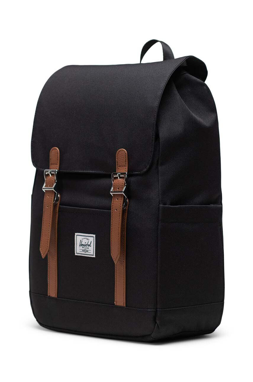 Herschel rucsac Retreat Small Backpack culoarea negru mare neted - Pled.ro