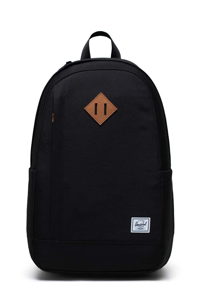 Herschel rucsac Seymour Backpack culoarea negru mare neted - Pled.ro