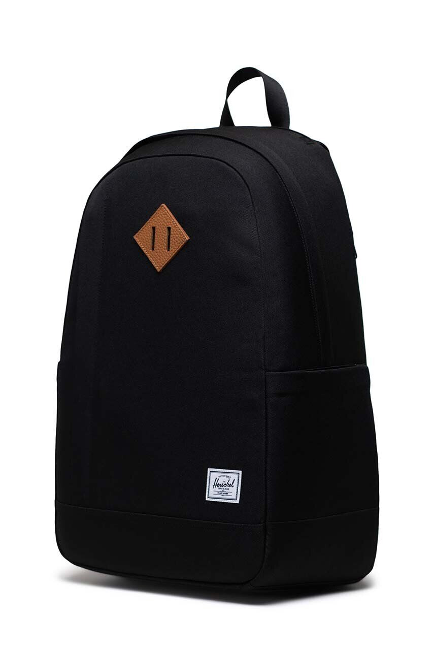 Herschel rucsac Seymour Backpack culoarea negru mare neted - Pled.ro